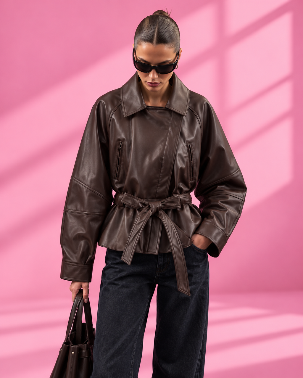 Chaqueta Noir Belted 🖤