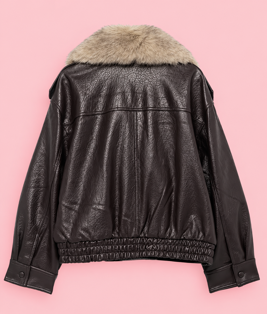 Aveline Fur – Chaqueta Oversize de Piel Sintética