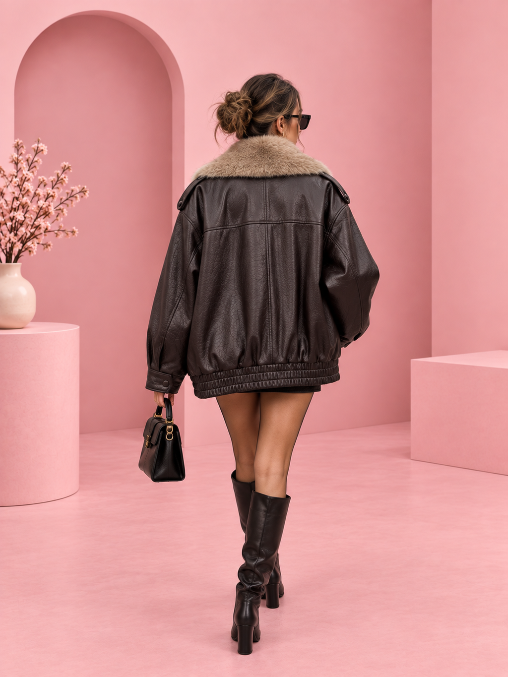 Aveline Fur – Chaqueta Oversize de Piel Sintética