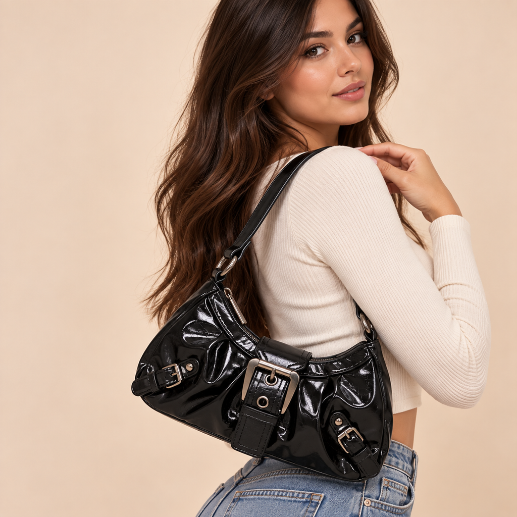 Bolso Raven – Bolso de Hombro Y2K