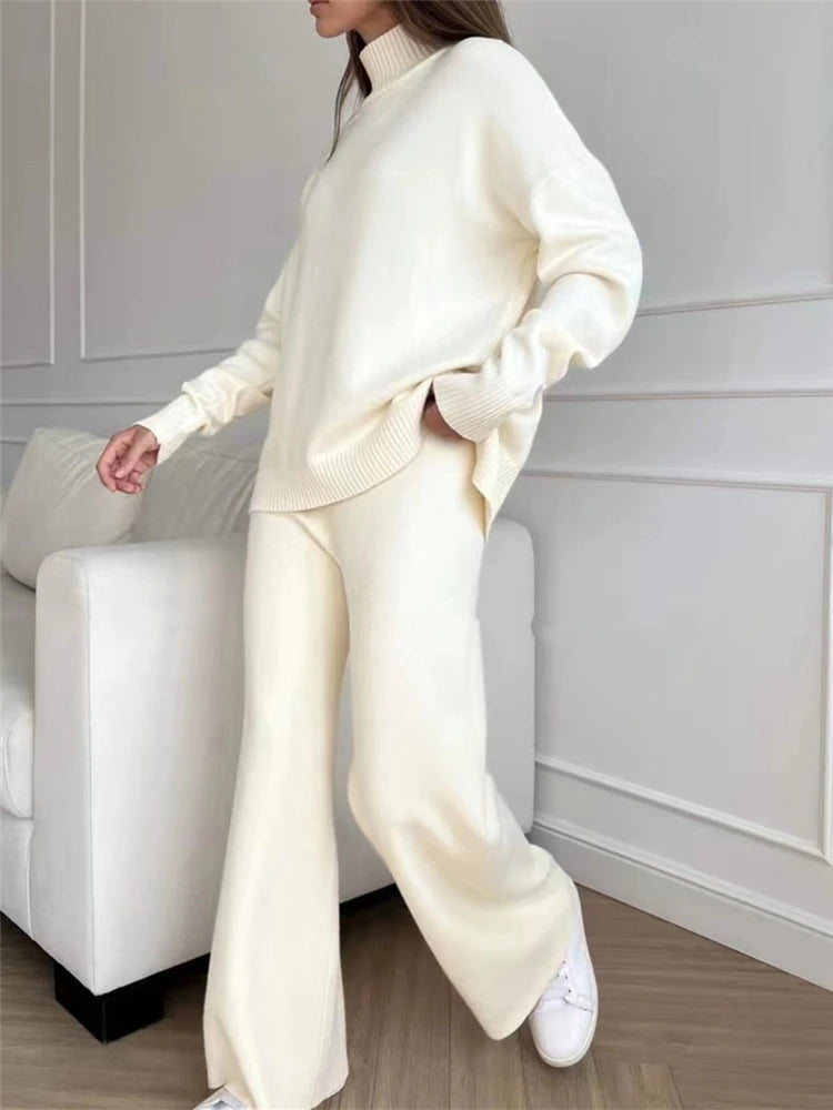 Conjunto de punto color blanco