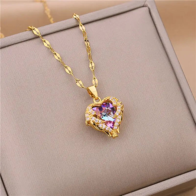 Collar Corazón Prisma