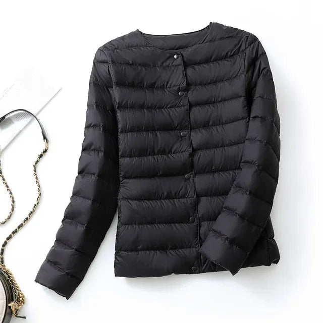 Chaqueta acolchada color negro