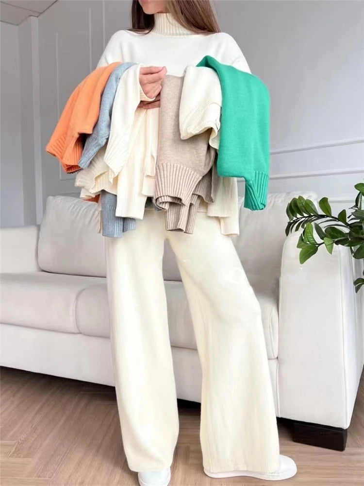 Conjunto de punto cuello alto - vista 2