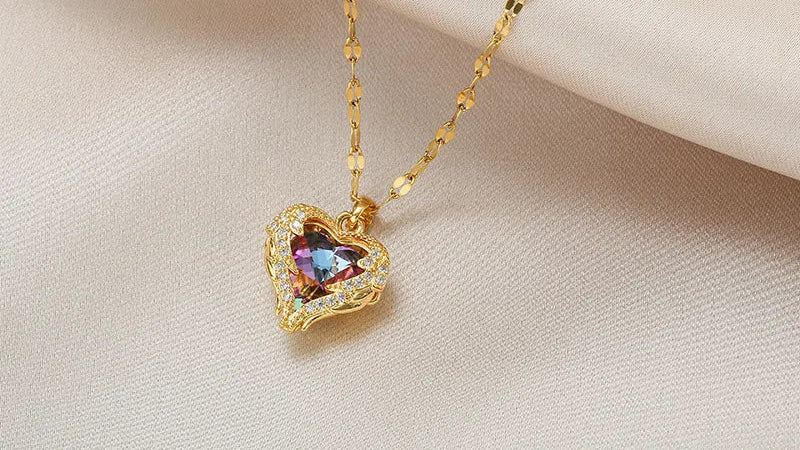 Collar Corazón Prisma